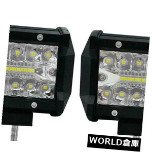 LEDCgo[ 2{4C`120W LED[NCgo[hIt[hX|bgtbhvCP5 2pcs 4 Inch 120W LED Work Light Bar Waterproof Offroad Spot Flood Lamp C#P5