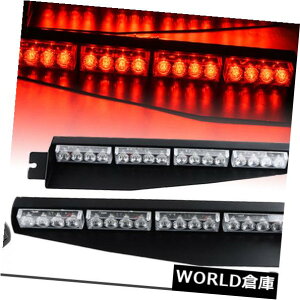 LEDCgo[ 34 "32LEDbhً}nU[hxgtBbNoCU[_bVtbVXg{Cgo[ 34" 32LED Red Emergency Hazard Warning Traffic Visor Dash Flash Strobe Light Bar