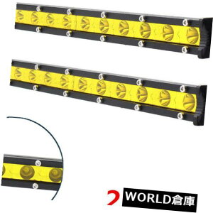 LEDCgo[ 1yA13 "36bg12 ledJ[{[gƃCgo[X|bgsuv{[g^]vF 1Pair 13" 36W 12LED Car Boat Work Light Bar Spot Suv Boat Driving Lamp Yellow
