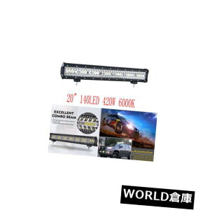 LEDCgo[ gbNIt[h20 "420W 6000K^X|bgR{LEDCgo[tHOvƓ Truck Off-road 20"420W 6000K Flood Spot Combo LED Light Bar Fog Light Work Light