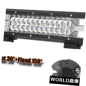 LEDCgo[ 16C`37 D 216 W LEDƃCgo[X|bg^R{It[hATVgbN 16" Inch Tri-row 7D 216W LED Work Light Bar Spot Flood Combo Offroad ATV Truck