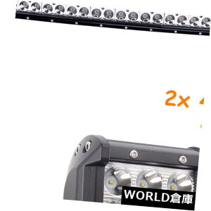 LEDCgo[ pȂ32C`180W LEDCgo[It[hhCrOR{v+C[+ 18W 4 "|bh30 Curved 32inch 180W LED Light bar OffRoad Driving Combo Lamp+Wires+18W 4" Pods 30