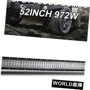 LEDCgo[ 52C`972W LED[NCgo[X|bg^R{hCuIt[hSUVW[vJ[u 52inch 972W LED Work Light Bar Spot Flood Combo Driving Offroad SUV Jeep Curved
