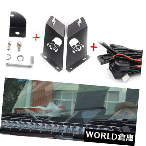 LED���C�g�o�[ 100W 21 �W�[�vGMC�p�X����LED���C�g�o�[+�t�[�h���t���u���P�b�g+���C���[��R 100W 21 Slim LED Light Bar+Hood Mounting Bracket+Wire Resistance for Jeep GMC �y���s�A���i�z