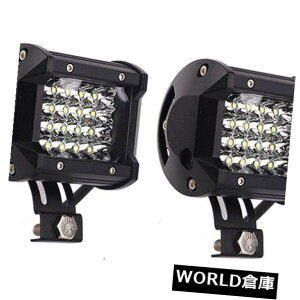 LEDCgo[ It[hԂ̂߂̎Ԃ̃tHOvo[72W / 18W LED 4/224/6|bhX|bgr[ Car Fog Light Bar 72W/18W LED 4/2 Row 24/6 Pods Spot Beam for Off Road Vehicle