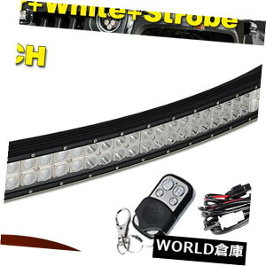 LEDCgo[ 32C`360Ŵ͂F/ȂꂽꂽCgo[̃It[hXg{34 "+z 32 Inch 360W Amber/White Curved Led Light Bar Offroad Strobeflash 34" + Wiring
