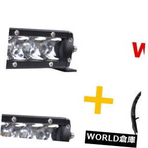 LED���C�g�o�[ 2×7 �C���`30W�P��LED���C�g�o�[�X�����X�|�b�g�I�t���[�h�o���p�[4WD +�z���L�b�g 2X 7inch 30W Single Row Led Light Bar Slim Spot Offroad Bumper 4WD + Wiring Kit �y���s�A���i�z
