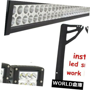 LEDCgo[ 52C`300W LEDCgo[+ 24W 3 "|bh+}EguPbgW[vJKO[07-16 48/54 52inch 300W Led Light Bar+24W 3" Pods+Mount Bracket Jeep JK Wrangler 07-16 48/54