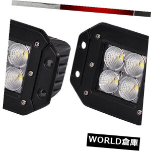 LEDCgo[ 2×24WzCg ^̃tbV䎆^]ԂdFLED̗̂̍ƃCgo[ 2x 24W White  Red Dual Colors LED Cube Work Light Bar Driving Flood Flush Mount
