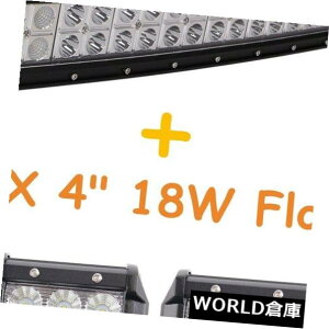 LED���C�g�o�[ 52�C���`300W LED�J�[�u���[�N���C�g�o�[�R���{�g���b�N+ 4X 18W�t���b�h���C�g4WD�t�H�[�hUS 52Inch 300W LED Curved Work Light Bar Combo Truck+4X 18W Flood Light 4WD Ford US �y���s�A���i�z