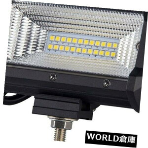 LEDライトバー 5インチ72W LEDワークライトバーフラッドビームオフロード6500Kドライビングランプ新しい。 5 inch 72W LED Work Light Bar Flood Beam Off Road 6500K Driving Lamps New.