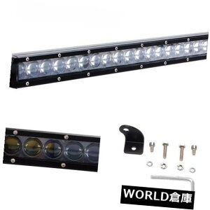 LEDCgo[ 4D + 21C`100W LEDCgo[PsX|bgIt[h^]UTEtH[hX{[g 4D+ 21inch 100W LED Light Bar Single Row Spot OffRoad Driving UTE Ford Slim Boat