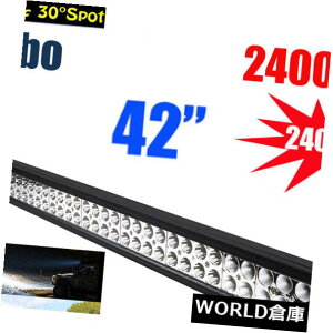 LEDCgo[ W[v̂߂42C`240W̍^_̃R{LED̎d̃Cgo[̃It[h{[gSUV 42inch 240W Flood Spot Combo LED Work Light Bar Offroad Boat Car SUV for Jeep