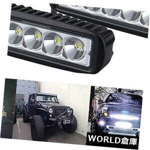 LEDCgo[ 18W 12V LED̎d̃Cgo[̓_̓ṽIt[hԃgbNSUV^]邽߂ɂ܂ 18W 12V LED Work Light Bar Spot Lights for Driving Lamp Offroad Car Truck SUV