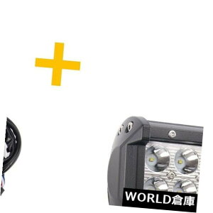 LEDCgo[ 50C`J[uLEDCgo[288WR{+zLbg+ 4 "18W|bhIt[htH[hSUV 50inch Curved LED Light Bar 288W Combo+ Wiring Kit + 4" 18W Pod OffRoad Ford SUV