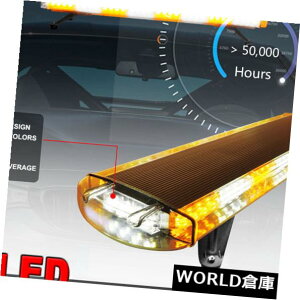 LEDCgo[ 38 "72LEDԂً̋}x\bh[tvEXg{Cgo[Ao[zCg 38" 72LED Car Emergency Warning Solid Roof Plow Tow Strobe Light Bar Amber White