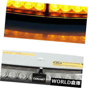 LED���C�g�o�[ CARCHET 24LED���[�t�g�b�v�ً}�r�[�R���n�U�[�h�t���b�V���X�g���{�~�j���C�g�o�[�A���o�[ CARCHET 24LED Roof Top Emergency Beacon Hazard Flash Strobe Mini Light Bar Amber �y���s�A���i�z