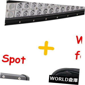 LEDCgo[ pȂ52 "300W LEDCgo[R{It[hSUV + 4" 18W|bhL[uv+zLbg Curved 52" 300W LED Light Bar Combo Offroad SUV+4" 18W Pods Cube Lamp+Wiring Kit
