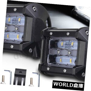 LEDCgo[ 2x 4C`9 D LEDԂ̃[NCgo[tbhr[SUV{[g^]It[hATVv 2x 4Inch 9D LED Car Work Light Bar Flood Beam SUV Boat Driving Offroad ATV Lamp