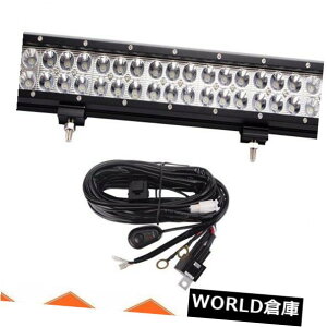 LEDCgo[ 20C`126W LEDCgo[It[h4WD{[gRZR UTE SUVW[vtH[h+COn[lX 20INCH 126W LED LIGHT BAR OFF-ROAD 4WD BOAT RZR UTE SUV Jeep FORD+Wiring Harness