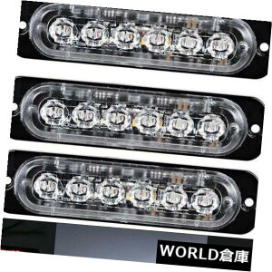 LED���C�g�o�[ 4x 6LED�Ԃً̋}�n�U�[�h�x���r�[�R��18W�g���b�N�t���b�V���X�g���{���C�g�o�[�� 4x 6LED Car Emergency Hazard Warning Beacon 18W Truck Flash Strobe Light Bar Red �y���s�A���i�z