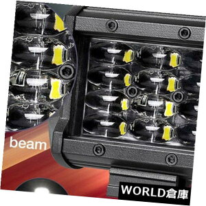 LEDCgo[ SUV{[g^]2XIP68 72W̃N[LED̎d̃Cgo[̍^_̃It[hgbN̖ 2XIP68 72W CREE LED Work Light Bar Flood Spot Offroad Truck Fog Driving SUV Boat