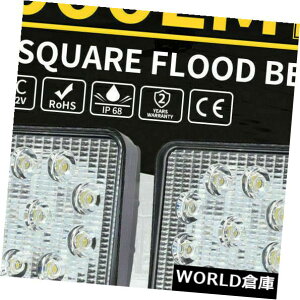LEDCgo[ 2PCS 27WN[LEDƓo[쓮It[hv4WD]gbN 2PCS 27W CREE LED WORK LIGHT BAR DRIVING OFFROAD FLOOD LAMP 4WD REVERSE TRUCK