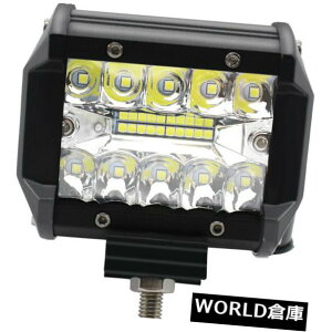 LEDCgo[ 1s[X4C`60bg6000LM ledƃCgo[tbhr[X|bgr[R{hCrOv 1Pcs 4inch 60W 6000LM LED Work Light Bar Flood Beam Spot Beam Combo Driving Lamp