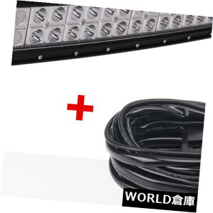 LEDCgo[ 52C`300WJ[uLED[NCgo[tbhX|bgR{SUV 4WD +C[n[lX 52inch 300W Curved LED Work Light Bar Flood Spot Combo SUV 4WD+Wiring Harness