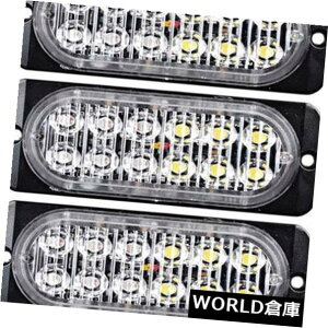 LEDCgo[ 4X\ʎ12V / 24V 12 LEDxً}_ŃXg{Cgo[ 4X Surface Mount 12V/24V 12 LED Warning Emergency Flashing Strobe Light Bar Red