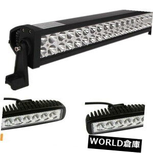 LEDCgo[ 22C`120W LEDCgo[R{+ 6 "18WX|bgIt[hSUV 4X4WDtH[htHOW[vX 22inch 120W LED Light Bar Combo+6" 18W Spot Offroad SUV 4X4WD Ford Fog Jeep Slim