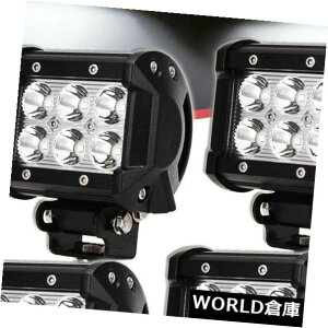 LEDCgo[ 4×4 "18W LED[NCgo[X|bg|bhIt[hԉ^]tHOvgbN 4X 4" 18W LED WORK LIGHT BAR SPOT PODS OFFROAD Car DRIVING FOG LAMP TRUCK