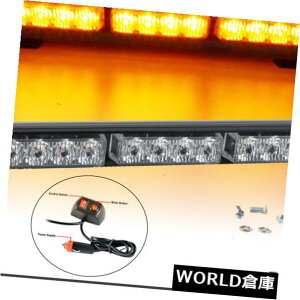 LEDCgo[ 14 "12 LEDً}xʌږtbVXg{Cgo[12VAo[Y 14" 12 LED Emergency Warning Traffic Advisor Flash Strobe Light Bar 12V Amber Y