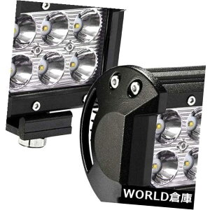 LEDCgo[ 1×4C`18W 6LED邢[LOCgo[r[X|bgIt[hvSUV ATV 6000K 1x 4inch 18W 6LED Bright Working Light Bar Beam Spot Off-road Lamp SUV ATV 6000K