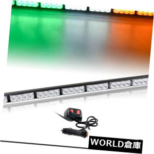 LEDCgo[ 32LED 35 "36" Emergenc yxʃAhoCU[Xg{Cgo[O[zCgAo[ 32LED 35"36"Emergency Warning Traffic Advisor Strobe Light Bar Green White Amber