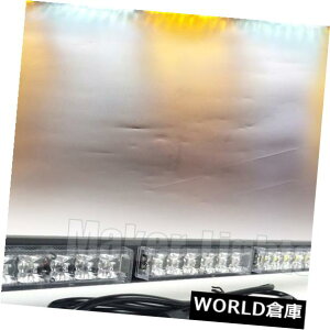 LEDCgo[ 31.5 "Xg{Cgo[ʌږ30W LEDxً}tbVAo[zCg 31.5" Strobe Light Bar Traffic Adviser 30W LED Warn Emergency Flash Amber White