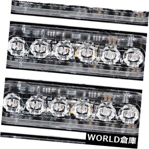 LEDCgo[ 4×Ao[6 LEDԂً̋}r[Rx댯tbVXg{Cgo[WYS 4 X Amber 6 LED Car Emergency Beacon Warning Hazard Flash Strobe Light Bar WYS