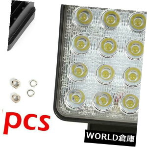 LEDCgo[ 2{48W LEDIt[hƃCgo[3450LMX|bghԂ̃{[g^]v 2pcs 48W LED Offroad Work Light Bar 3450LM Spot Waterproof Car Boat Driving Lamp