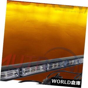 LEDCgo[ 35 "LEDxً}Xg{XeBbNCgo[ʃAhoCU[ - Ao[CG[12V 35" LED Warn Emergency Strobe Stick Lights Bar Traffic Advisor- Amber Yellow 12V