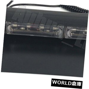 LEDCgo[ 8 LED 11 "tbVx_bVzՃXg{tgKXCgo[Ao[12V 8 LED 11" Flash Lightning Warn Dash Sucker Strobe Windshield Light Bar Amber 12V