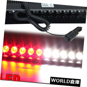 LEDCgo[ 13 "12LEDJ[xً}_bV{[hoCU[tbVXg{Cgo[ԁ 13"12LED Car Warning Emergency Dash board Visor Flash Strobe Light Bar RedWhite