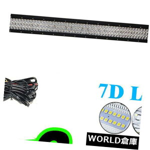 LEDCgo[ 52 "675W 7DO^X|bgLED[NCgo[It[hSUVgbN4×4{[g300 52" 675W 7D Tri Row Flood Spot LED Work Light Bar Offroad SUV Truck 4X4 Boat 300