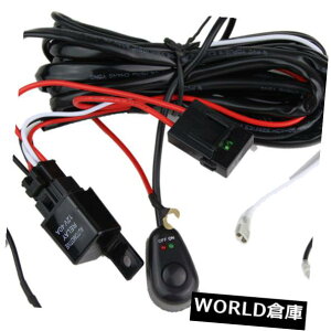 LEDCgo[ 1xCOn[lXLbgLEDBƗpCgo[XCb`[nCp[12V 1x Wiring Harness kit LED HID Work Driving Light Bar Switch Relay High Power 12V