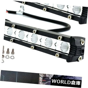 LEDCgo[ 2x 7C`18W CREXLedƃCgo[tbhPsIt[hv^] 2x 7Inch 18W CRE Slim Led Work Light Bar Flood Single Row Offroad Lamp Driving