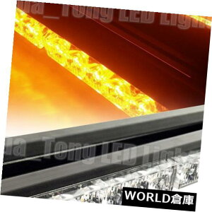 LED���C�g�o�[ 12 24W LED�A���o�[�x���ً}�r�[�R���_�u���T�C�h�~�j�X�g���{���C�g�o�[�C�G���[ 12 24W LED Amber Warn Emergency Beacon Double Side Mini Strobe Light Bar Yellow �y���s�A���i�z