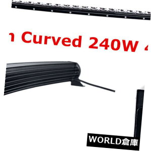 LEDCgo[ pȂLEDCgo[42C`240WXR{tH[hIt[hhCrOv4x4WD{[g Curved LED Light Bar 42inch 240W Slim Combo Ford Offroad Driving Lamp 4x4WD Boat