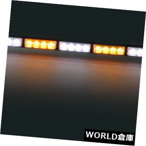 LEDCgo[ 31 "28 LEDԂً̋}x񓔃o[gtBbN_ŃXg{Ao[zCg 31" 28 LED Car Emergency Warning Light Bar Traffic Flashing Strobe Amber White