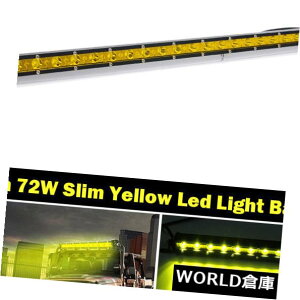 LEDCgo[ SUVv^]ׂ25C`72WFLED̒P̗̃It[hd̃Cgo[ Slim 25Inch 72W Yellow LED Single Row Offroad Work Light Bar Driving SUV Lamp