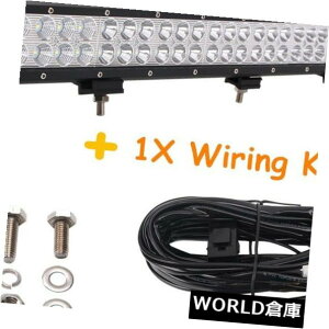 LEDCgo[ 28C`180WN[LEDƓo[^X|bgR{It[hgbNvz 28inch 180W CREE LED WORK LIGHT BAR FLOOD SPOT Combo OFFROAD TRUCK LAMP+ WIRING