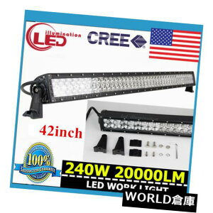 LEDCgo[ 42 "C`240W͓̃R{vtH[hW[v4WD 4x4 180W / 300W𗣂ăCgo[̃{[g𓱂܂ 42"inch 240W Led Light Bar Boat Off Road Combo Lamp Ford Jeep 4WD 4x4 180W/300W